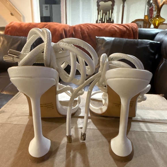 Ego white lace up heels - Picture 2 of 3